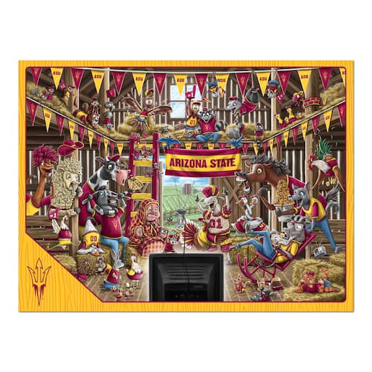 College Barnyard Fans 500 Piece Puzzle